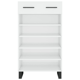 Shoe Cabinet High Gloss White 60x35x105 cm Engineered Wood - Giant Lobelia