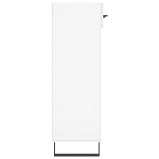 Shoe Cabinet High Gloss White 60x35x105 cm Engineered Wood - Giant Lobelia