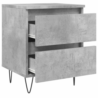 Bedside Cabinet Concrete Grey 40x35x50 cm Engineered Wood - Giant Lobelia