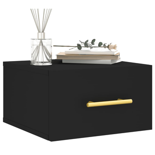 vidaXL Wall-mounted Bedside Cabinet Black 35x35x20 cm - Giant Lobelia