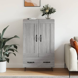 vidaXL Highboard Grey Sonoma 69.5x31x115 cm Engineered Wood - Giant Lobelia