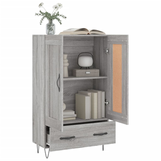 vidaXL Highboard Grey Sonoma 69.5x31x115 cm Engineered Wood - Giant Lobelia