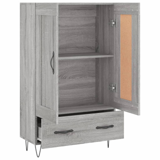 vidaXL Highboard Grey Sonoma 69.5x31x115 cm Engineered Wood - Giant Lobelia