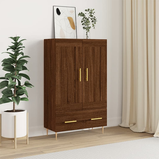 vidaXL Highboard Brown Oak 69.5x31x115 cm Engineered Wood - Giant Lobelia