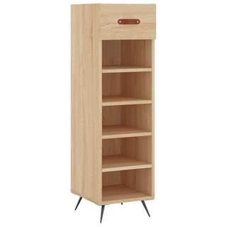 Shoe Cabinet Sonoma Oak 30x35x105 cm Engineered Wood - Giant Lobelia