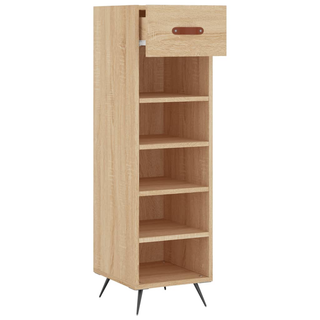 Shoe Cabinet Sonoma Oak 30x35x105 cm Engineered Wood - Giant Lobelia