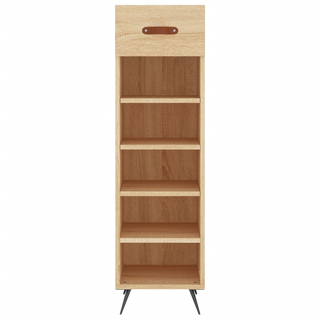 Shoe Cabinet Sonoma Oak 30x35x105 cm Engineered Wood - Giant Lobelia