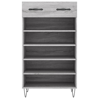 Shoe Cabinet Grey Sonoma 60x35x105 cm Engineered Wood - Giant Lobelia