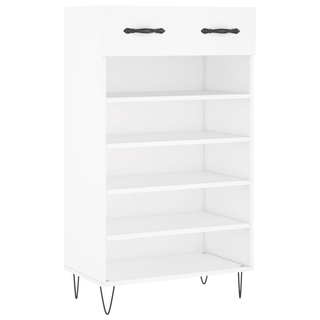 Shoe Cabinet White 60x35x105 cm Engineered Wood - Giant Lobelia