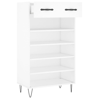 Shoe Cabinet White 60x35x105 cm Engineered Wood - Giant Lobelia