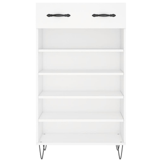 Shoe Cabinet White 60x35x105 cm Engineered Wood - Giant Lobelia