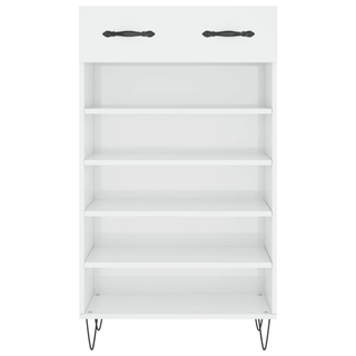 vidaXL Shoe Cabinet High Gloss White 60x35x105 cm Engineered Wood - GIANT LOBELIA