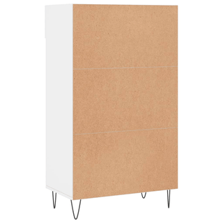 vidaXL Shoe Cabinet High Gloss White 60x35x105 cm Engineered Wood - GIANT LOBELIA