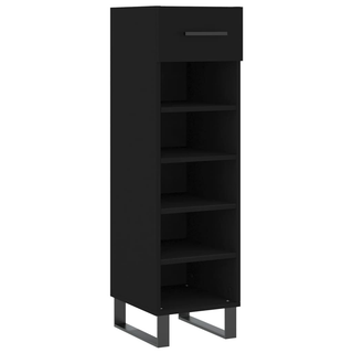 Shoe Cabinet Black 30x35x105 cm Engineered Wood - Giant Lobelia