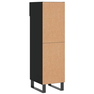 Shoe Cabinet Black 30x35x105 cm Engineered Wood - Giant Lobelia