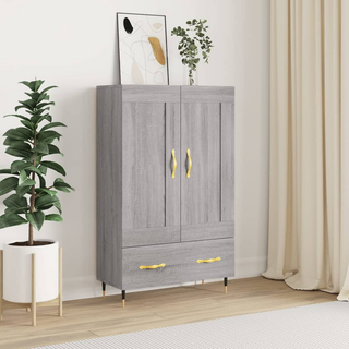 vidaXL Highboard Grey Sonoma 69.5x31x115 cm Engineered Wood - Giant Lobelia