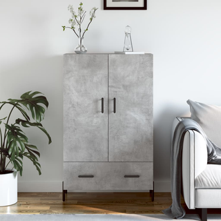 vidaXL Highboard Concrete Grey 69.5x31x115 cm Engineered Wood - Giant Lobelia