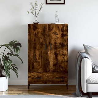 vidaXL Highboard Smoked Oak 69.5x31x115 cm Engineered Wood - Giant Lobelia