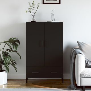 vidaXL Highboard Black 69.5x31x115 cm Engineered Wood - Giant Lobelia