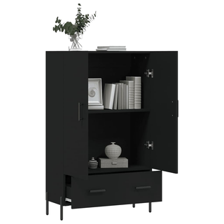 vidaXL Highboard Black 69.5x31x115 cm Engineered Wood - Giant Lobelia