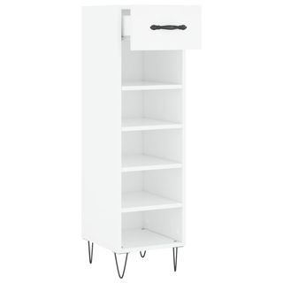 Shoe Cabinet White 30x35x105 cm Engineered Wood - Giant Lobelia