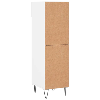 Shoe Cabinet White 30x35x105 cm Engineered Wood - Giant Lobelia