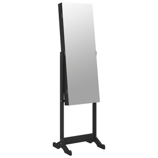 Mirror Jewellery Cabinet Free Standing Black 42x38x152 cm - Giant Lobelia