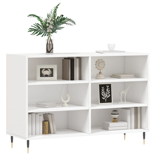 Sideboard High Gloss White 103.5x35x70 cm Engineered Wood - Giant Lobelia