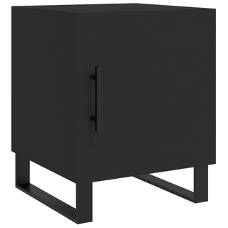 Bedside Cabinet Black 40x40x50 cm Engineered Wood - Giant Lobelia