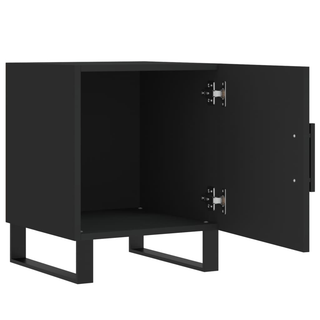 Bedside Cabinet Black 40x40x50 cm Engineered Wood - Giant Lobelia