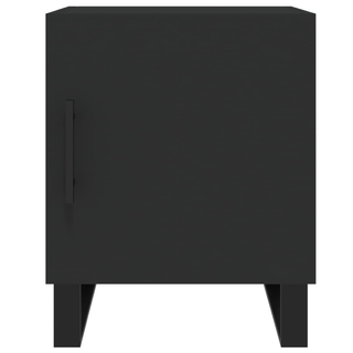 Bedside Cabinet Black 40x40x50 cm Engineered Wood - Giant Lobelia