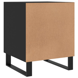 Bedside Cabinet Black 40x40x50 cm Engineered Wood - Giant Lobelia