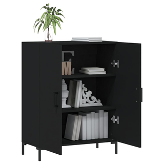 Sideboard Black 69.5x34x90 cm Engineered Wood - Giant Lobelia