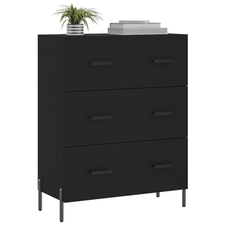 vidaXL Sideboard Black 69.5x34x90 cm Engineered Wood - Giant Lobelia