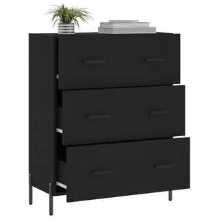 vidaXL Sideboard Black 69.5x34x90 cm Engineered Wood - Giant Lobelia