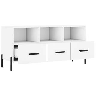 TV Cabinet White 102x36x50 cm Engineered Wood - Giant Lobelia