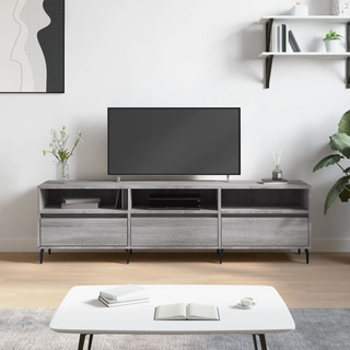 TV Cabinet Grey Sonoma 150x30x44.5 cm Engineered Wood - Giant Lobelia