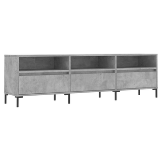 TV Cabinet Concrete Grey 150x30x44.5 cm Engineered Wood - Giant Lobelia