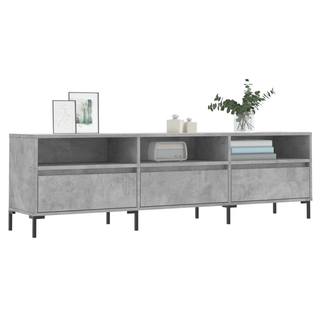 TV Cabinet Concrete Grey 150x30x44.5 cm Engineered Wood - Giant Lobelia