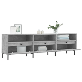 TV Cabinet Concrete Grey 150x30x44.5 cm Engineered Wood - Giant Lobelia