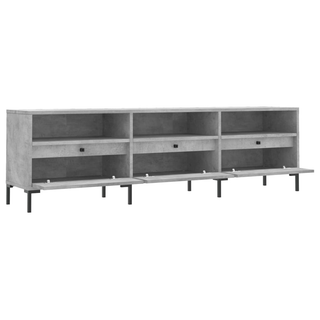 TV Cabinet Concrete Grey 150x30x44.5 cm Engineered Wood - Giant Lobelia