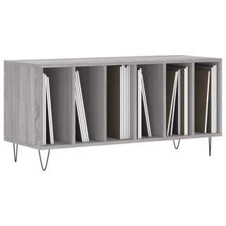 Record Cabinet Grey Sonoma 100x38x48 cm Engineered Wood - Giant Lobelia