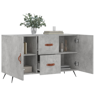 Sideboard Concrete Grey 100x36x60 cm Engineered Wood - Giant Lobelia