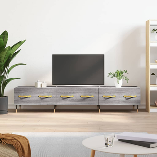 TV Cabinet Grey Sonoma 150x36x30 cm Engineered Wood - Giant Lobelia