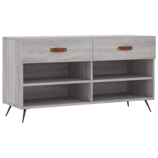 Shoe Bench Grey Sonoma 102x35x55 cm Engineered Wood - Giant Lobelia