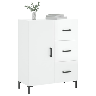 vidaXL Sideboard High Gloss White 69.5x34x90 cm Engineered Wood - Giant Lobelia