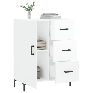 vidaXL Sideboard High Gloss White 69.5x34x90 cm Engineered Wood - Giant Lobelia