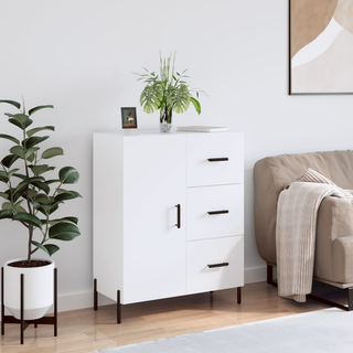 Sideboard White 69.5x34x90 cm Engineered Wood - Giant Lobelia