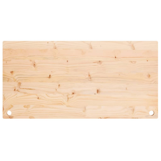 vidaXL Desk Top 100x60x2.5 cm Solid Wood Pine - Giant Lobelia