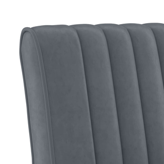 vidaXL Slipper Chair Dark Grey Velvet - Giant Lobelia